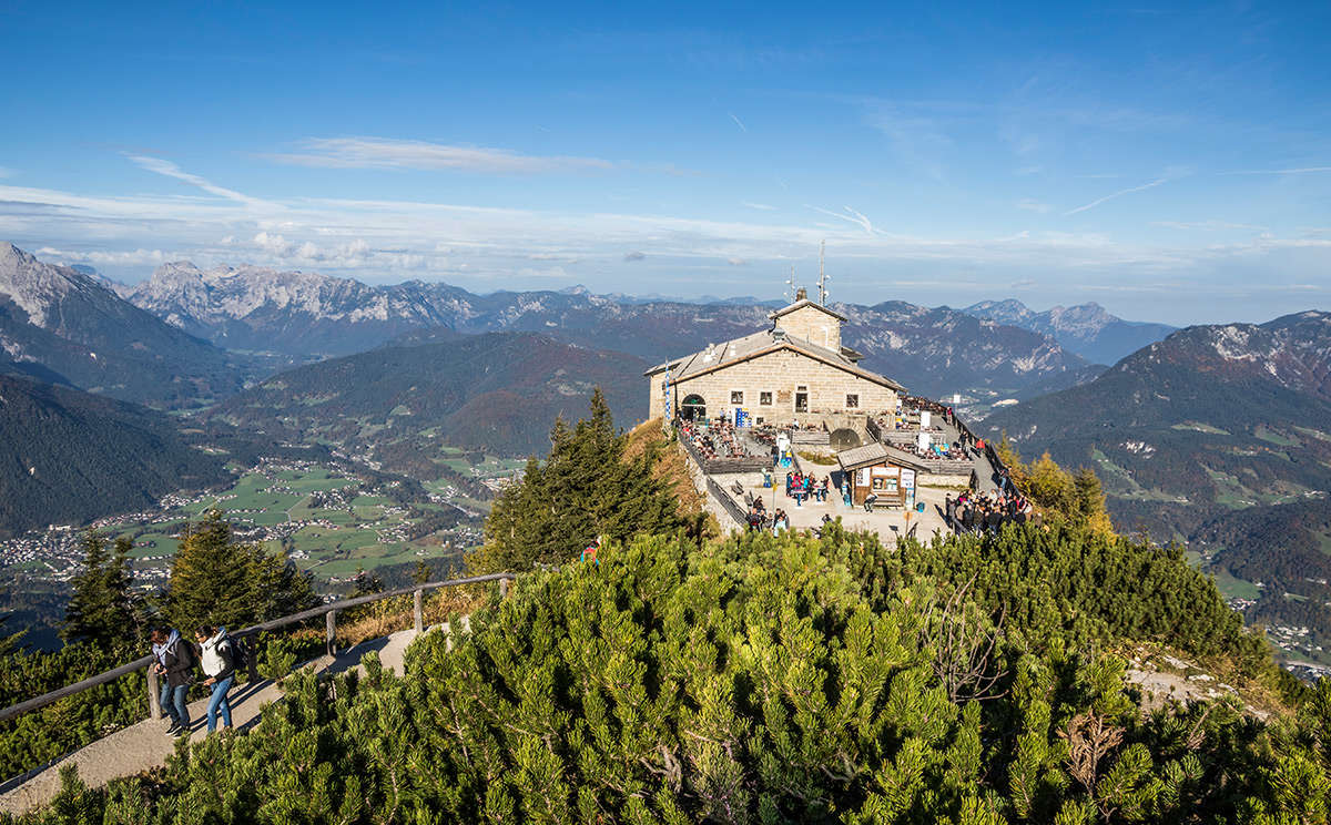 The Eagle&#39;s Nest: historic viewpoint over Berchtesgaden