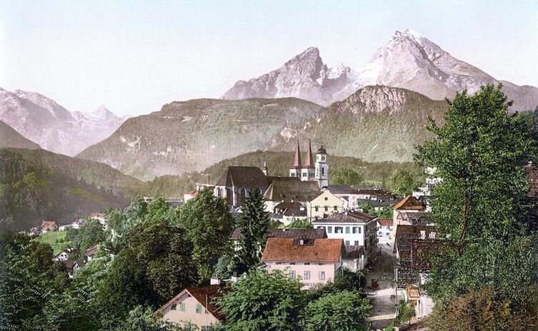 Berchtesgaden und der Watzmann um 1900