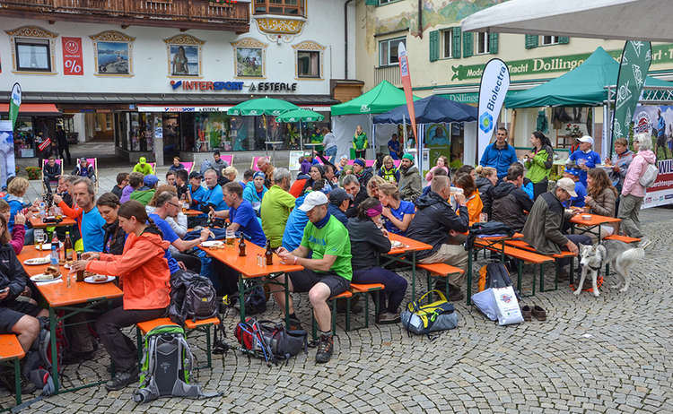 Finisher-Frühstück im Ziel