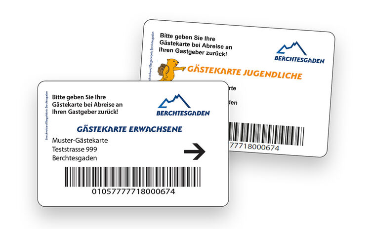 Muster Gästekarten |Zweckverband Bergerlebnis Berchtesgaden