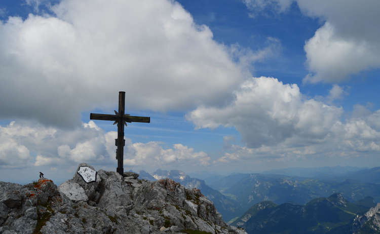 Gipfelkreuz Kammerlinghorn 2.484 Meter
