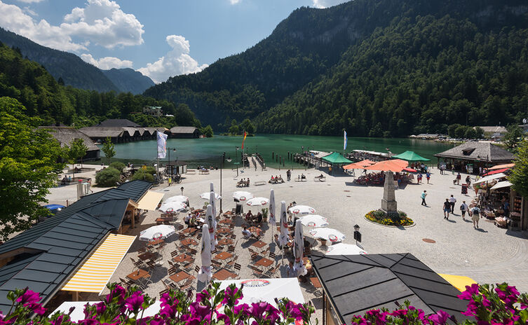 Der Gastgarten an der Seelände | Hotel Königssee