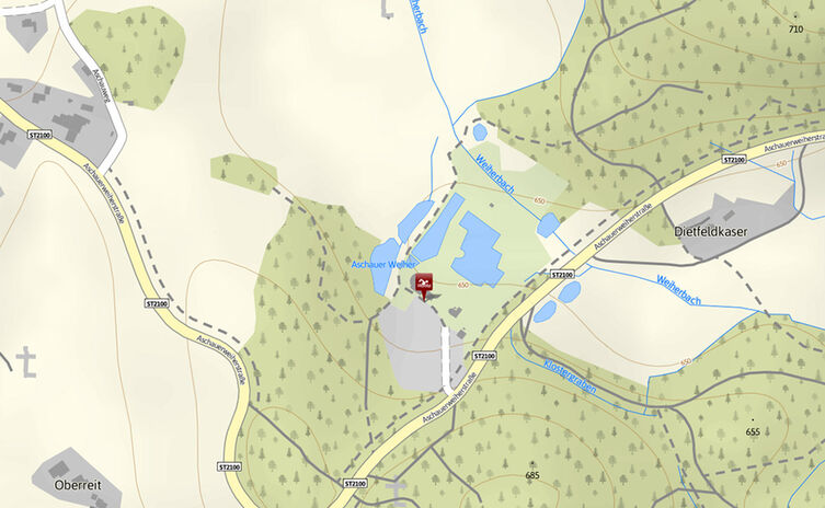 Karte Aschauerweiher