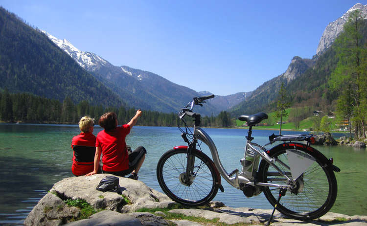 Radfahren am See