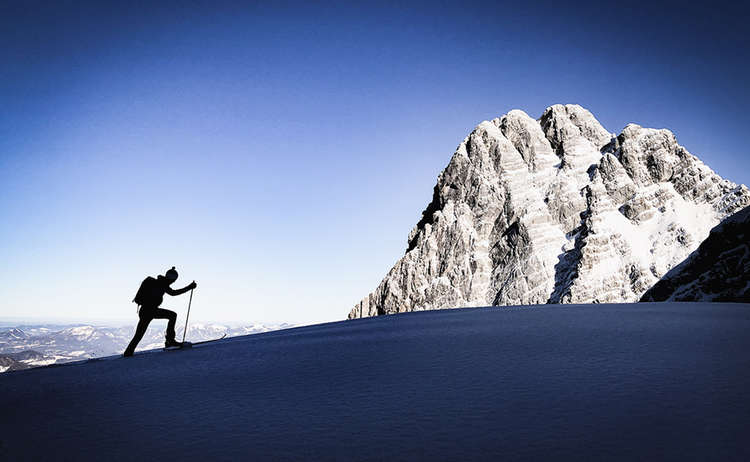 Philipp bei einer Skitour im Watzmann-Massiv