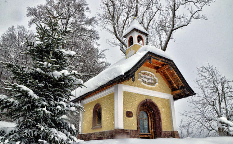 Die Kirchleitn-Kapelle im Winter