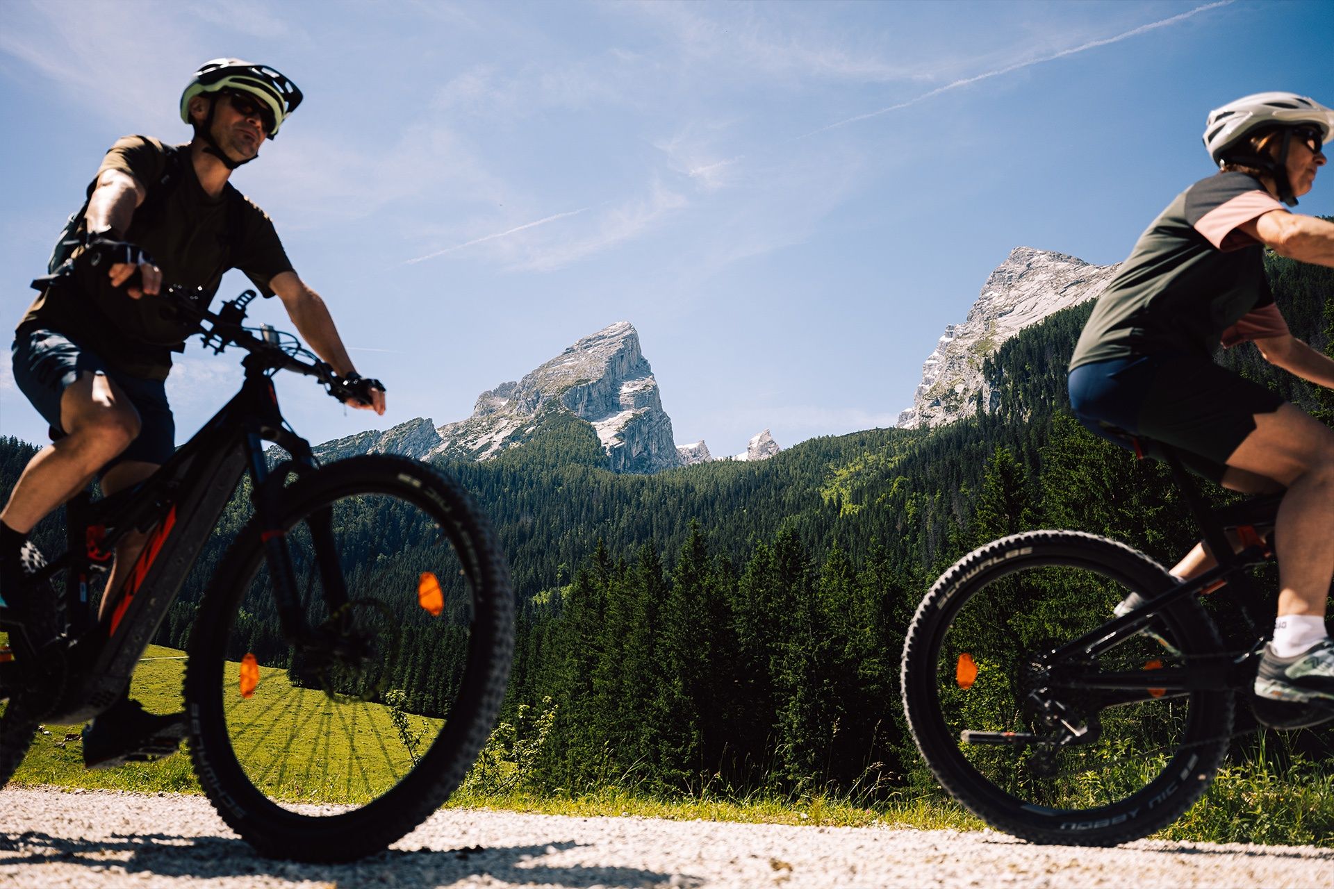 Abfahrt vor dem Watzmann