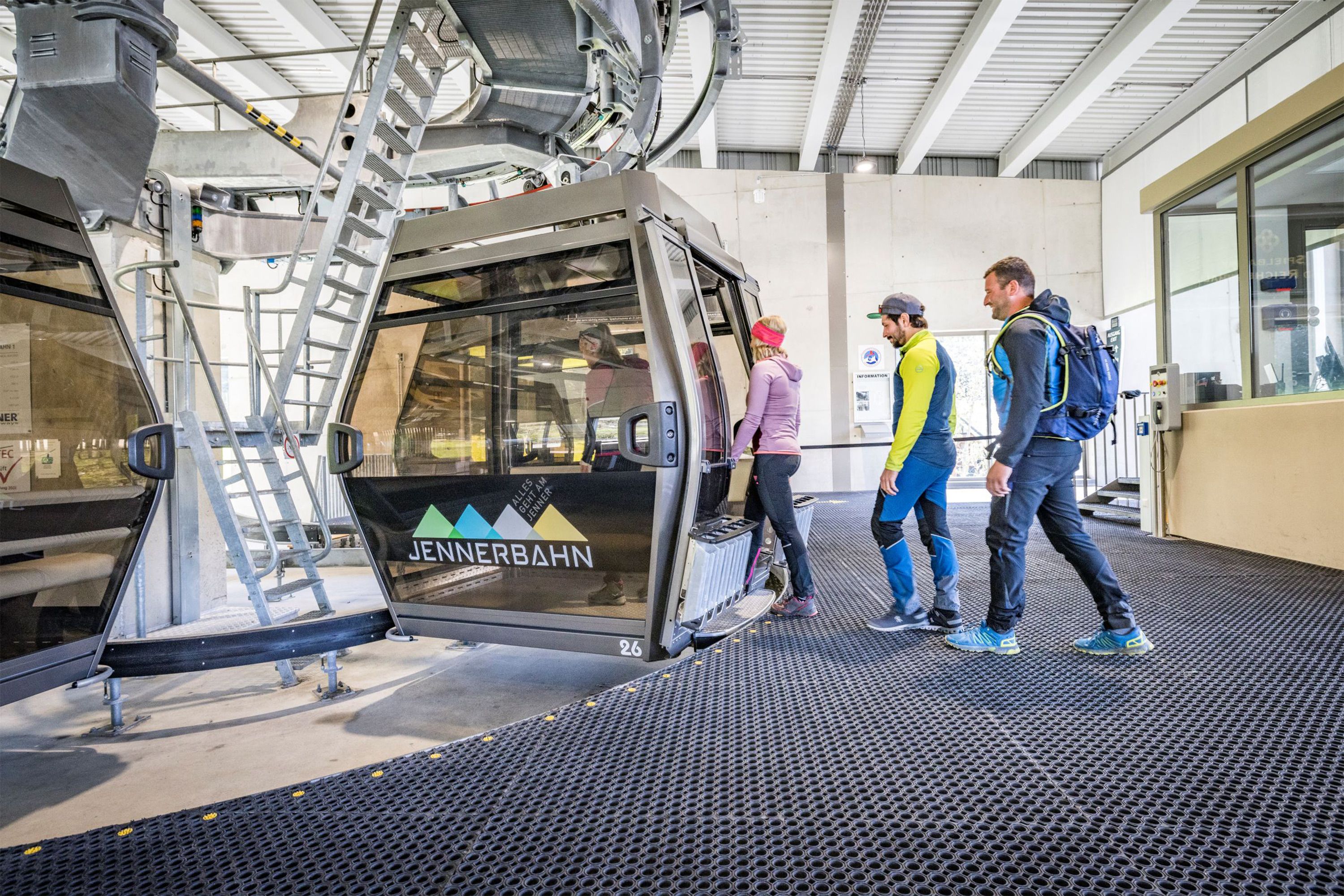 bequemer Einstieg in die Gondel