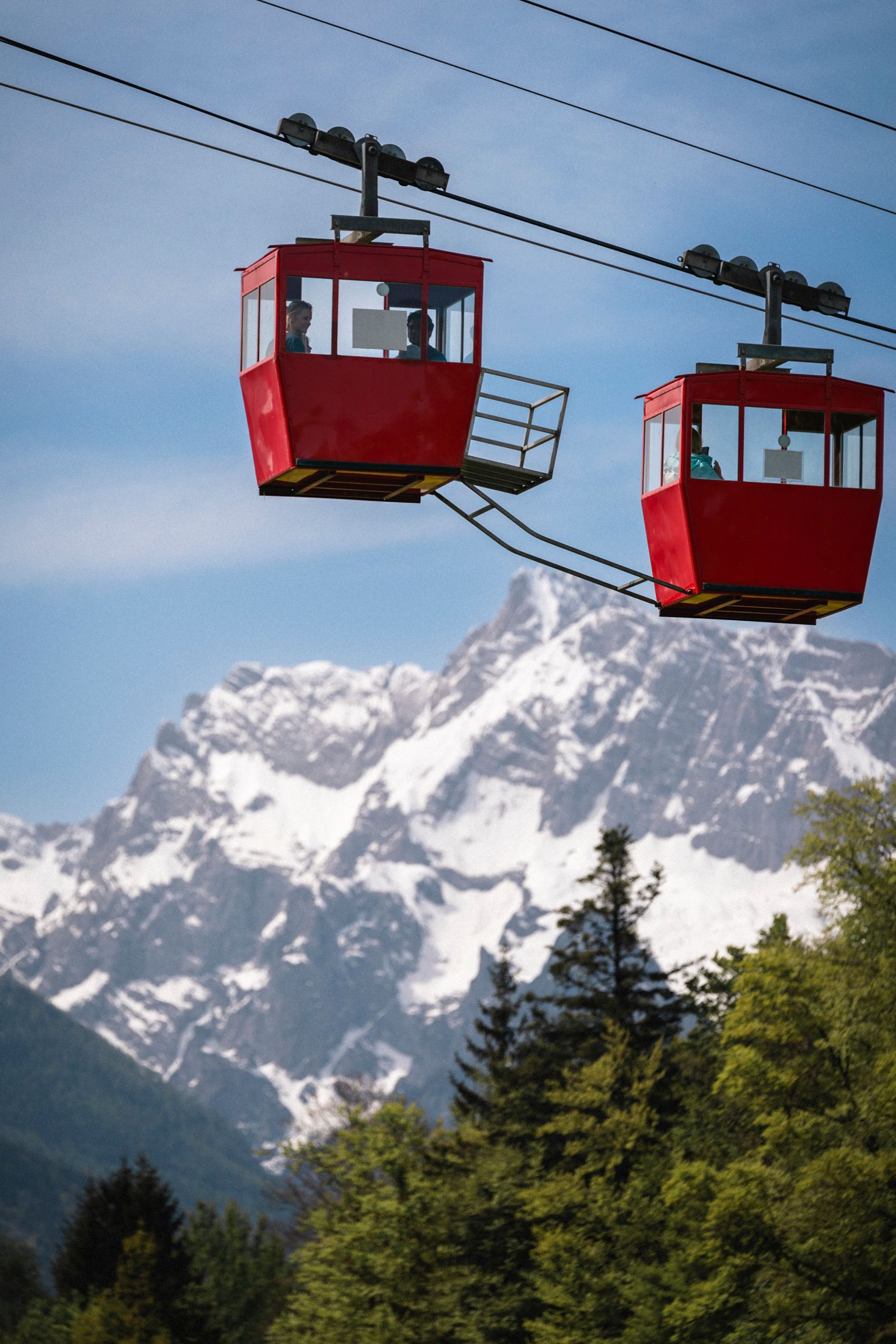 Die Obersalzbergbahn vor dem Hochkalter