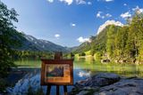 Malerweg Ramsau: Infotafel am Hintersee