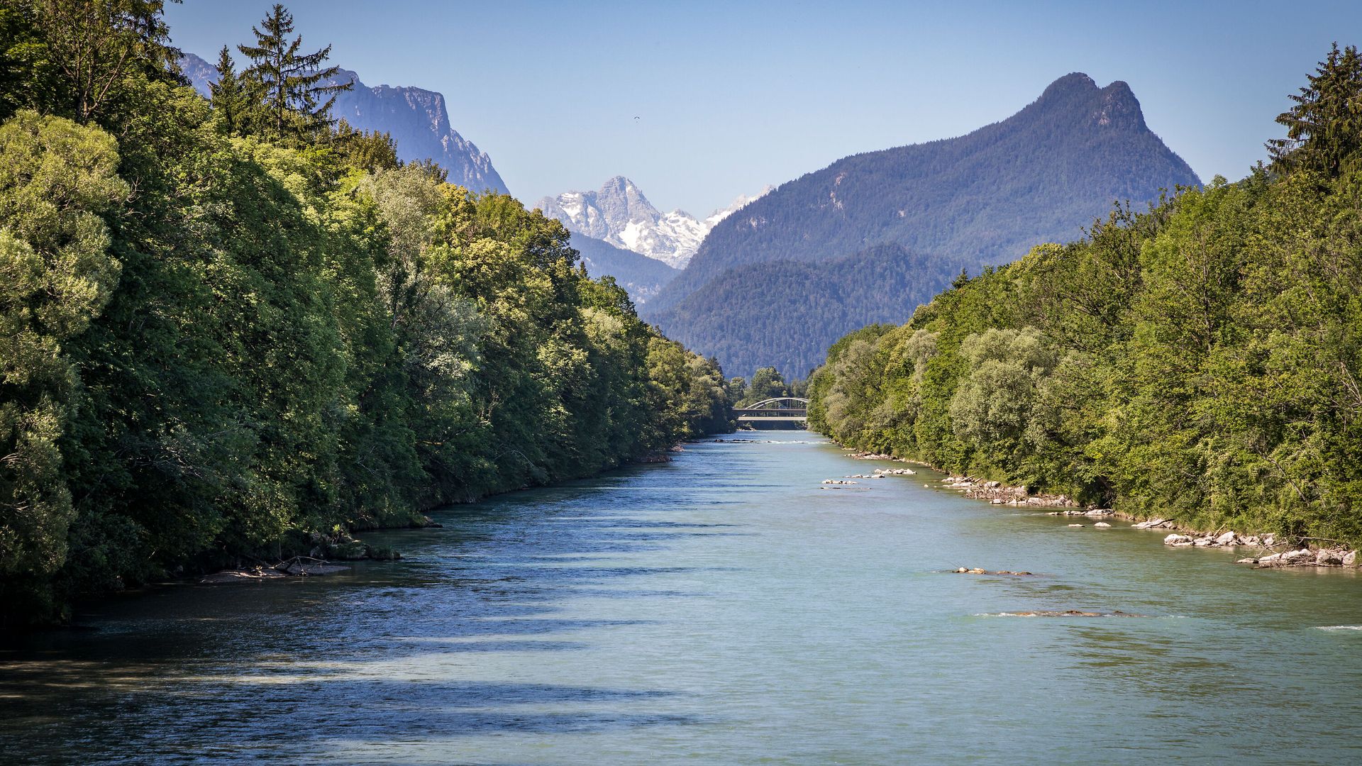 Die Saalach bei Bad Reichenhall