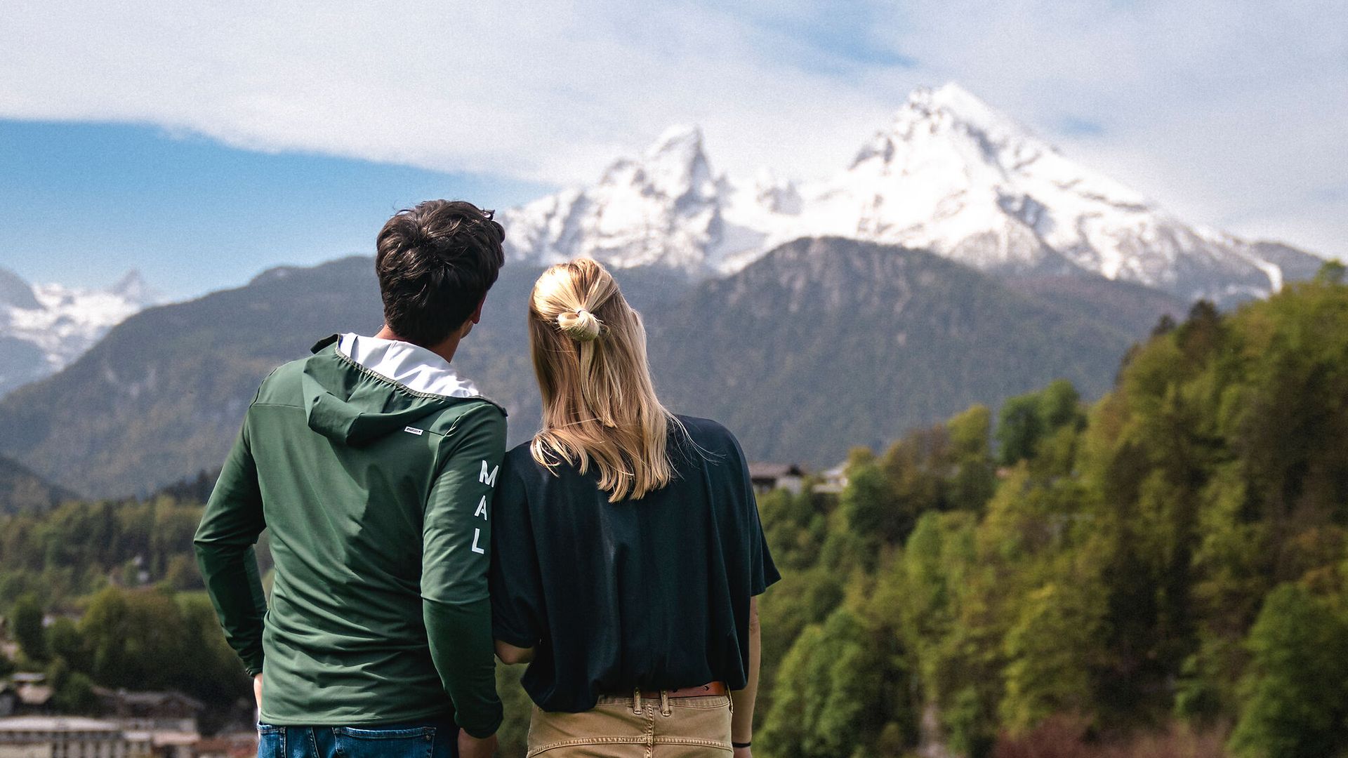 Blick zum Watzmann von der Kirchleit'n Kapelle