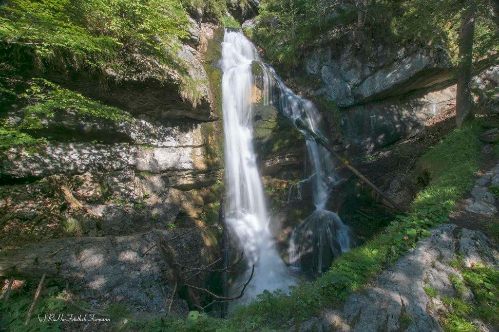 Der Schrainbach-Wasserfall am Königssee