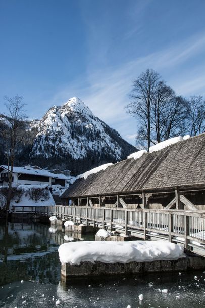 Triftsteg am Königssee im Winter