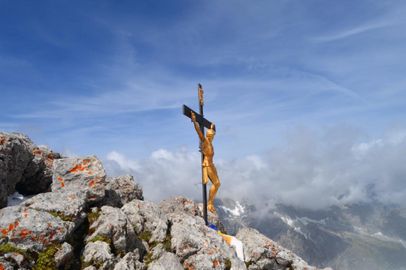 Das Gipfelkreuz am Hocheck