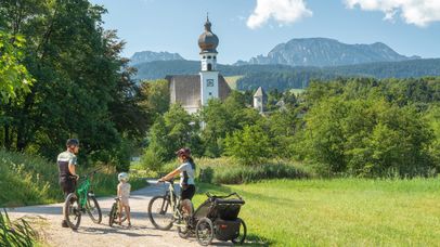 Mit der Familie auf Radltour im Rupertiwinkel