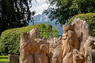 König Watzmann: Sagenfigur am Museum Schloss Adelsheim