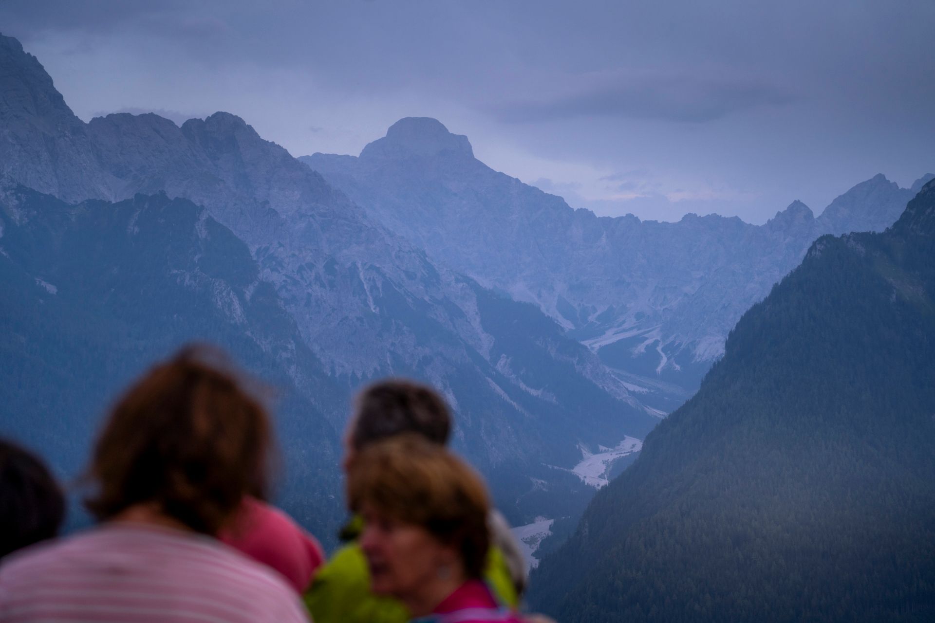 Vom Hirschkaser aus: Ausblick in das Wimbachtal