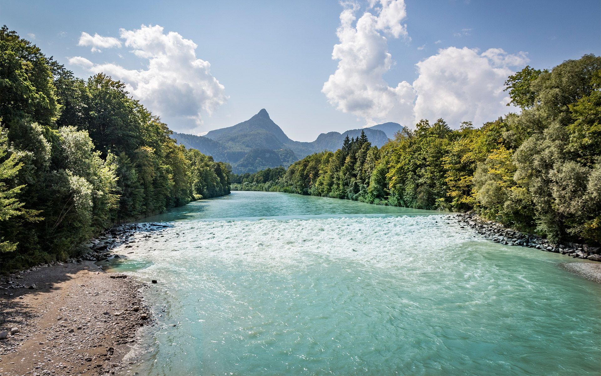 Die Saalach bei Bad Reichenhall