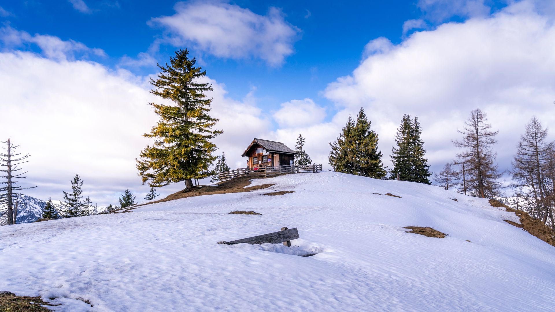 Die Bezoldhütte auf dem Toten Mann