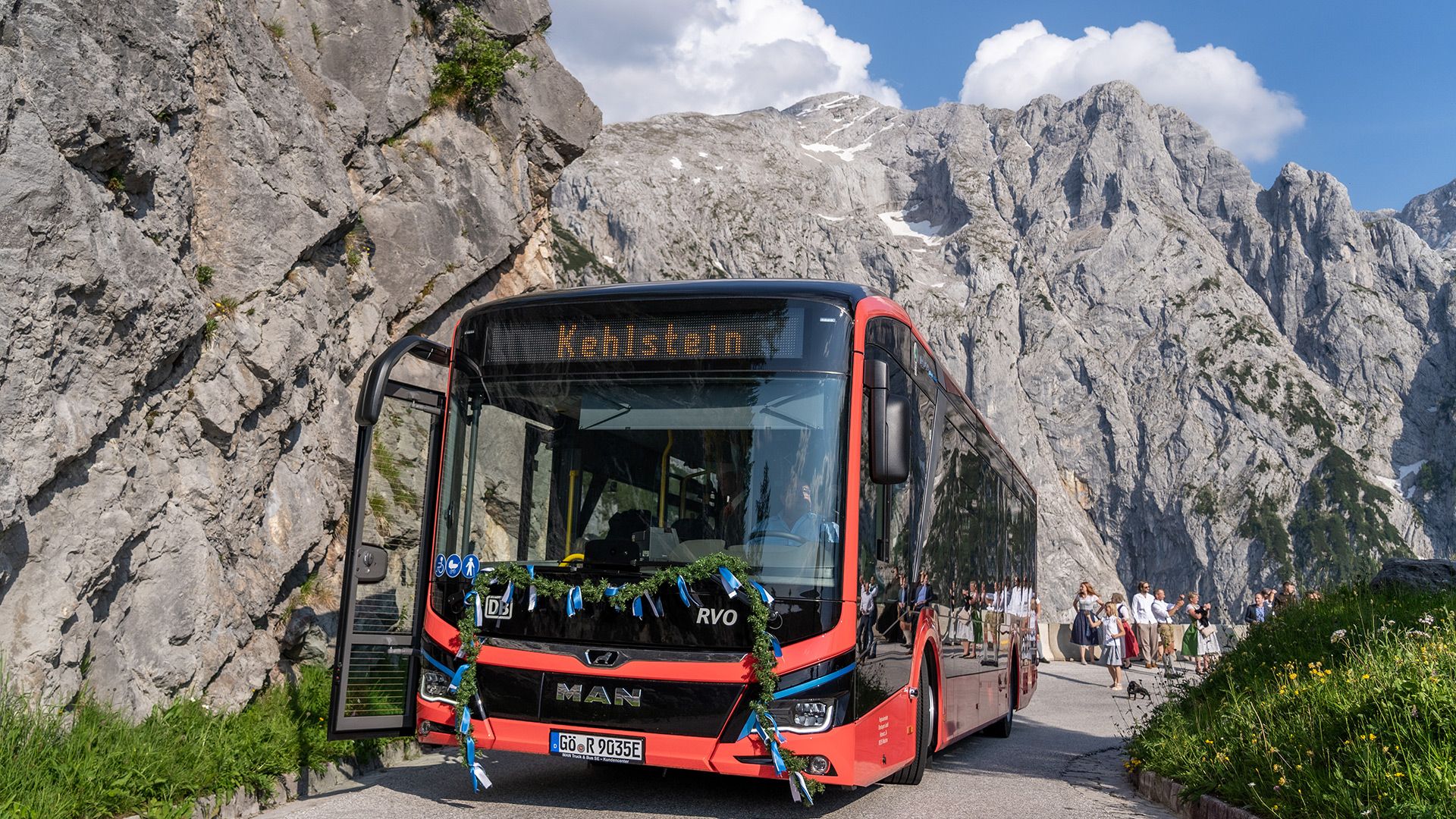 Elektrobus in Aktion