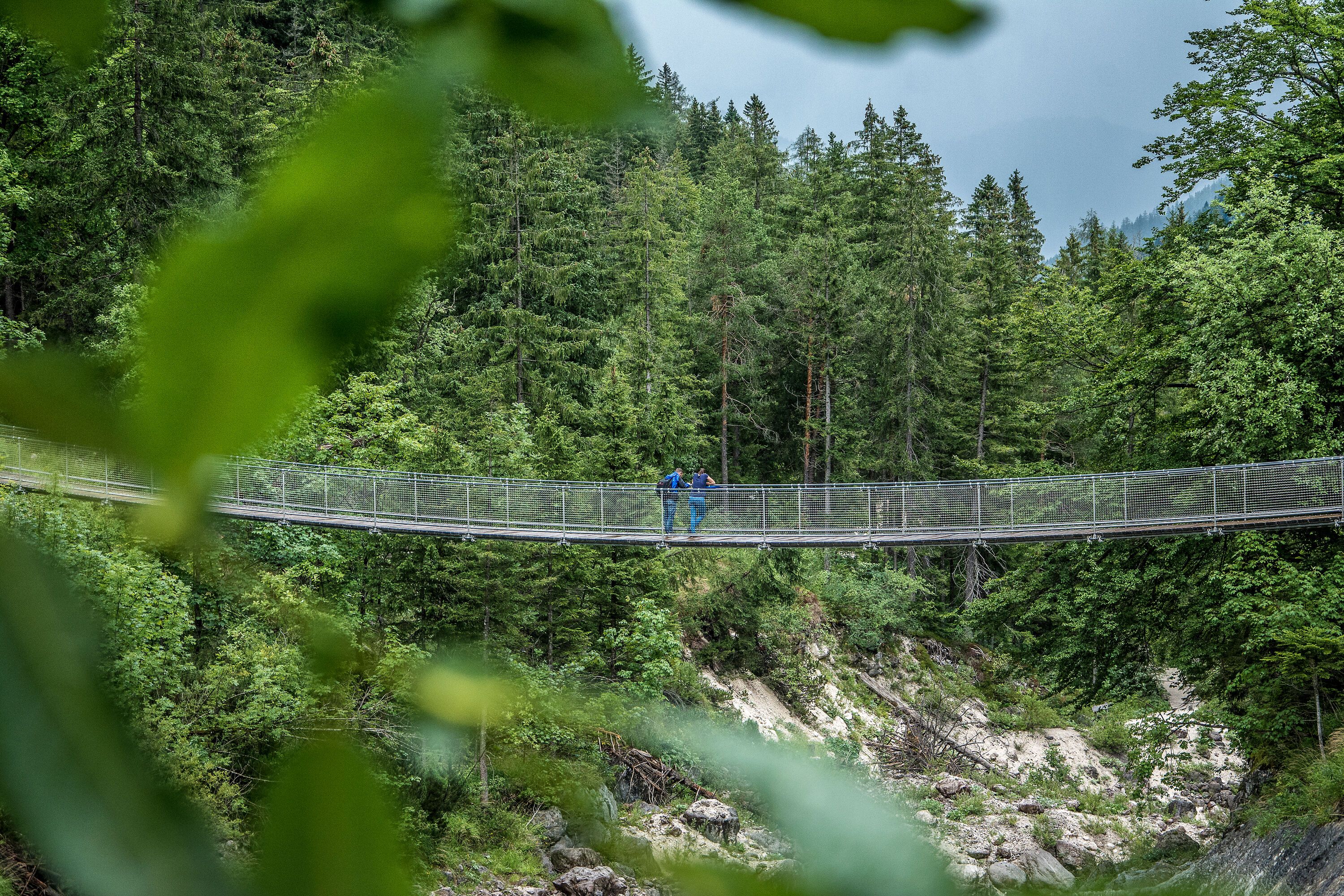 Die Hängebrücke im Klausbachtal