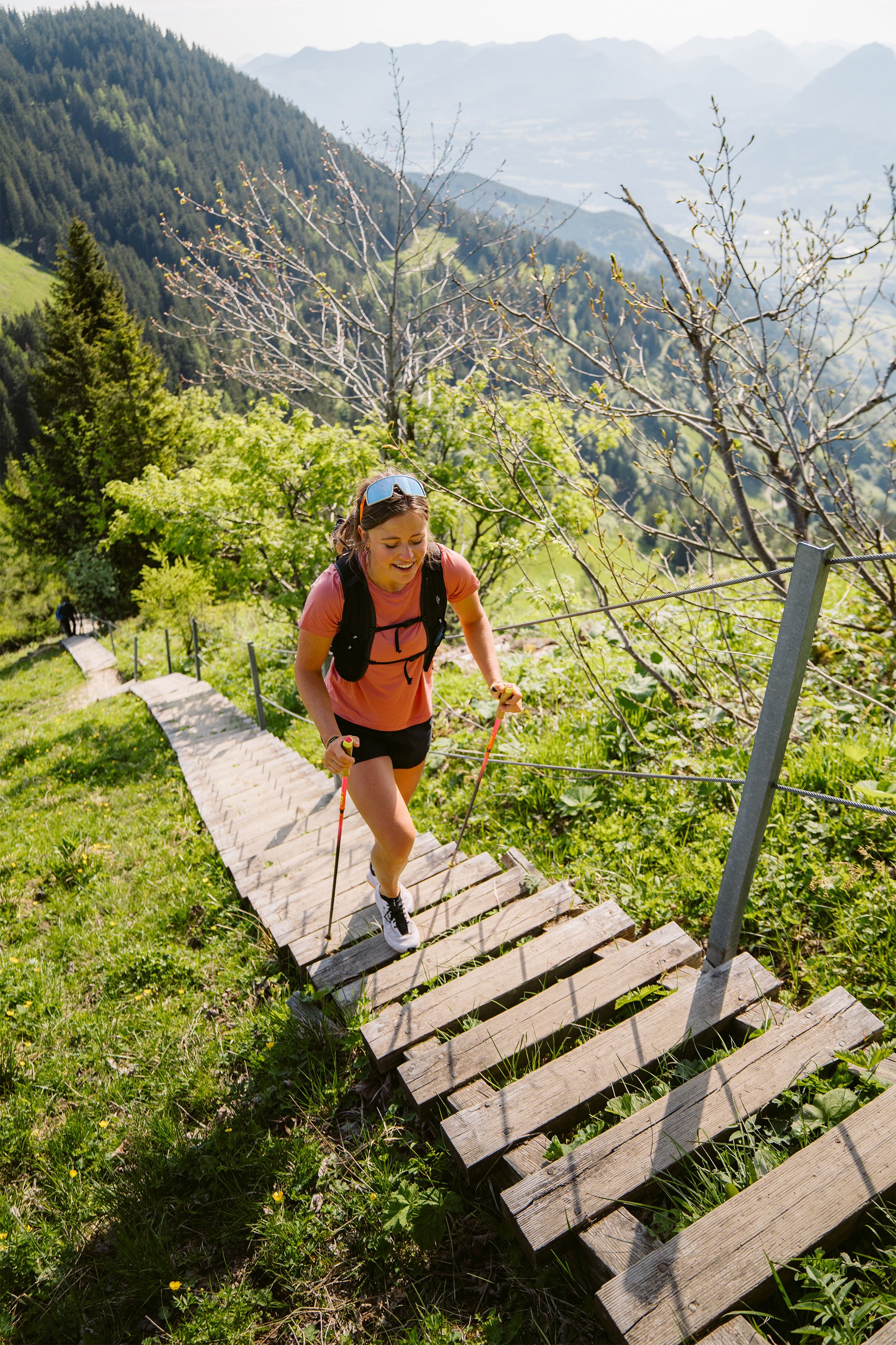 Auf dem Weg zum Purtschellerhaus