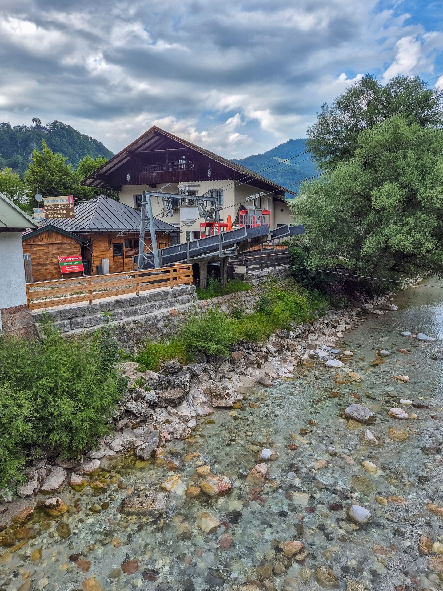 Die Talstation der Obersalzbergbahn