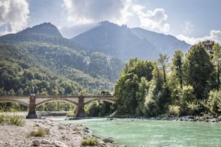 Die Saalach bei Bad Reichenhall