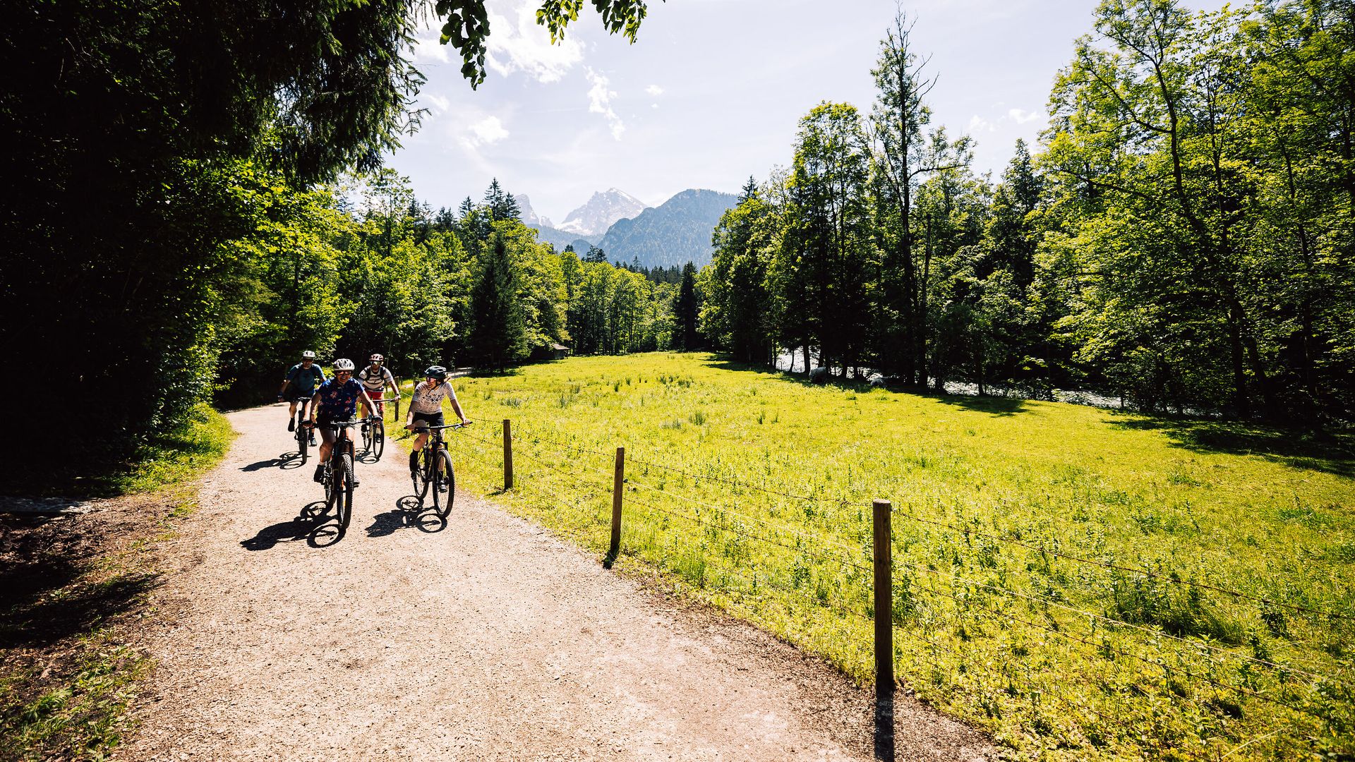 Radfahren auf dem Königsseer Fußweg