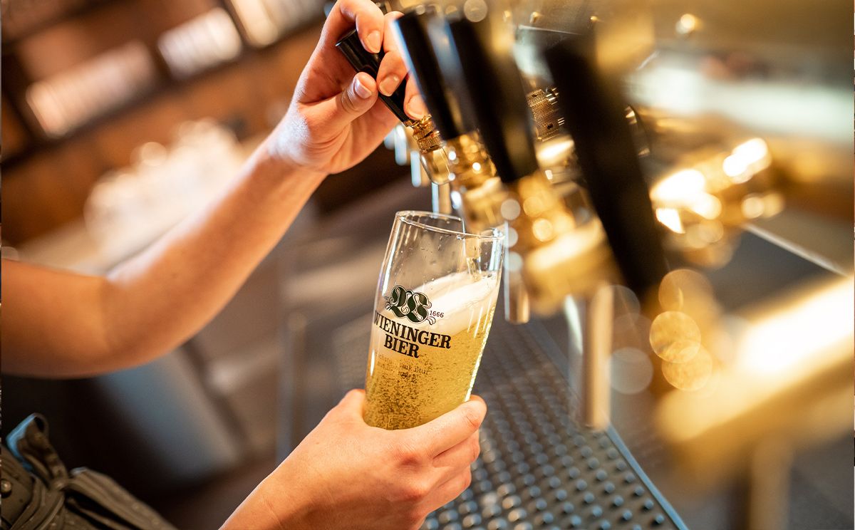 Wieninger Bier im Gasthof Alte Post