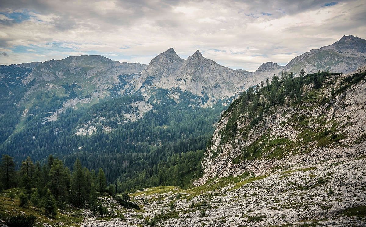 Die Teufelshörner, aufgenommen im Aufstieg zum Funtenseetauern