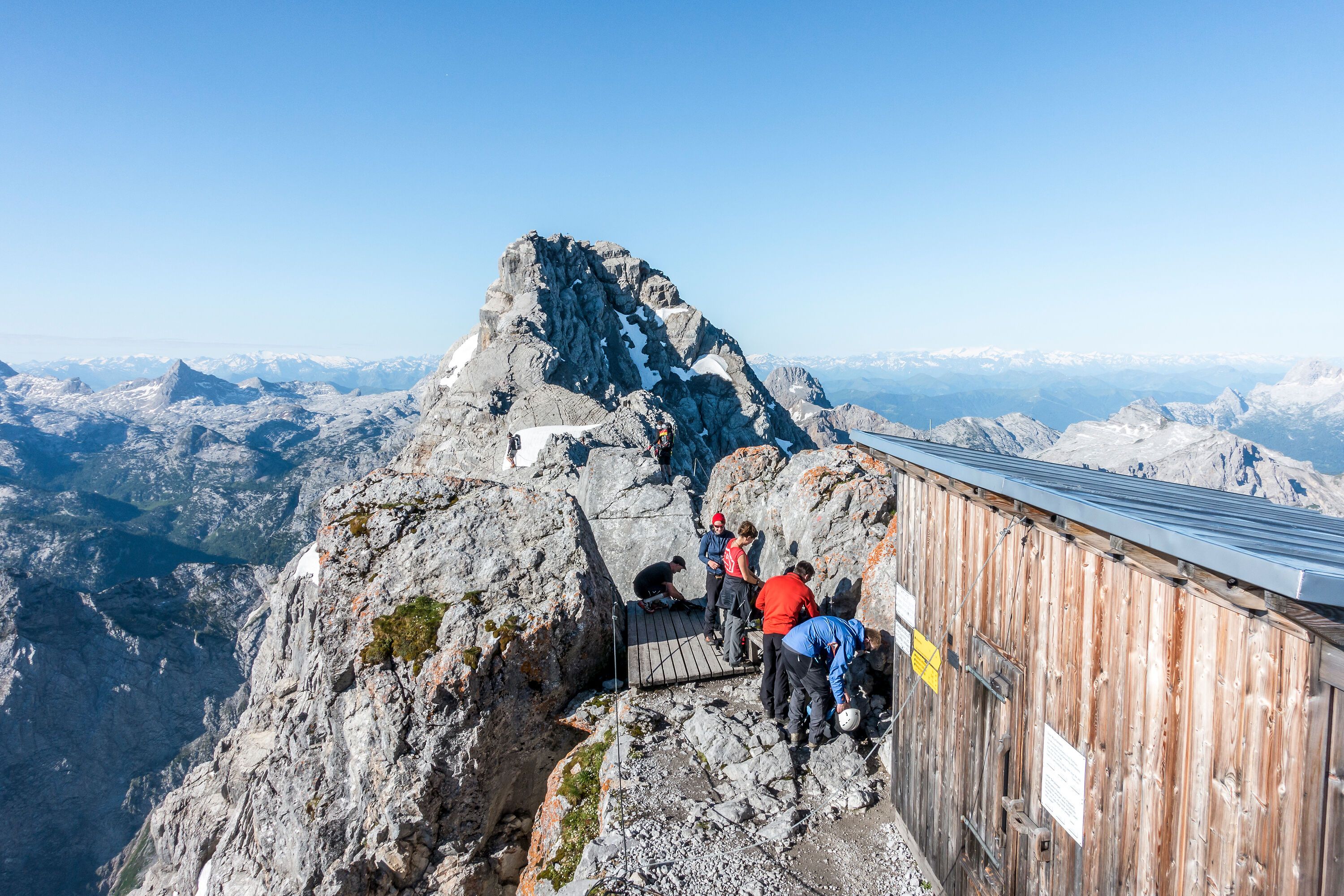 Beginn des Watzmanngrats am Hocheck