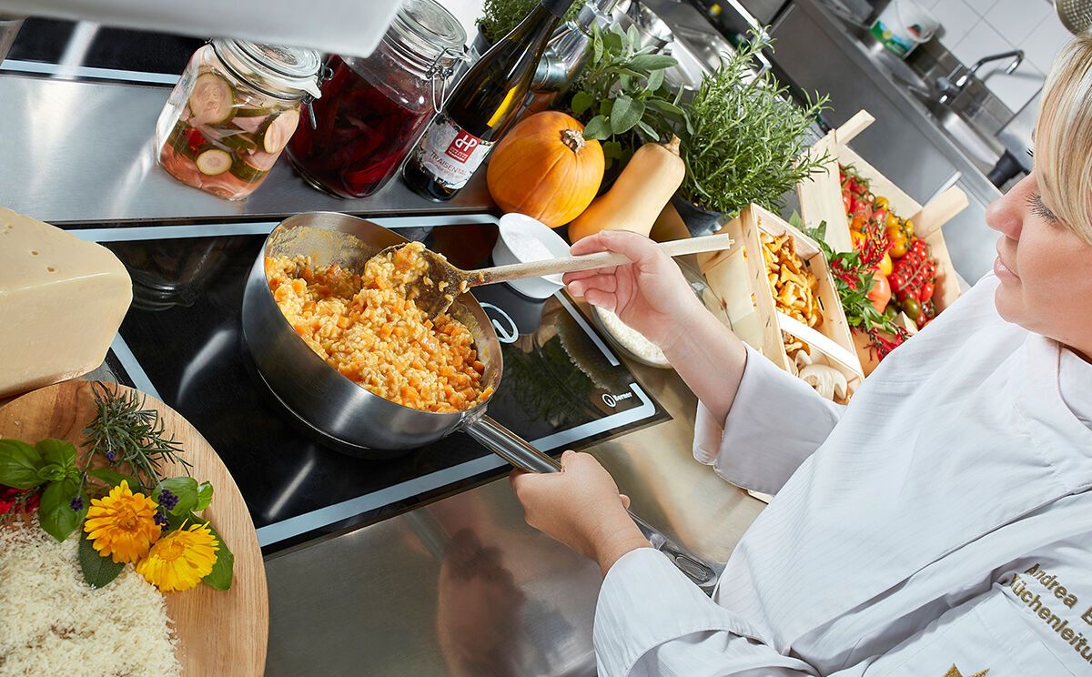 Zubereitung Kürbisrisotto
