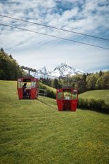Die Obersalzbergbahn vor dem Watzmann