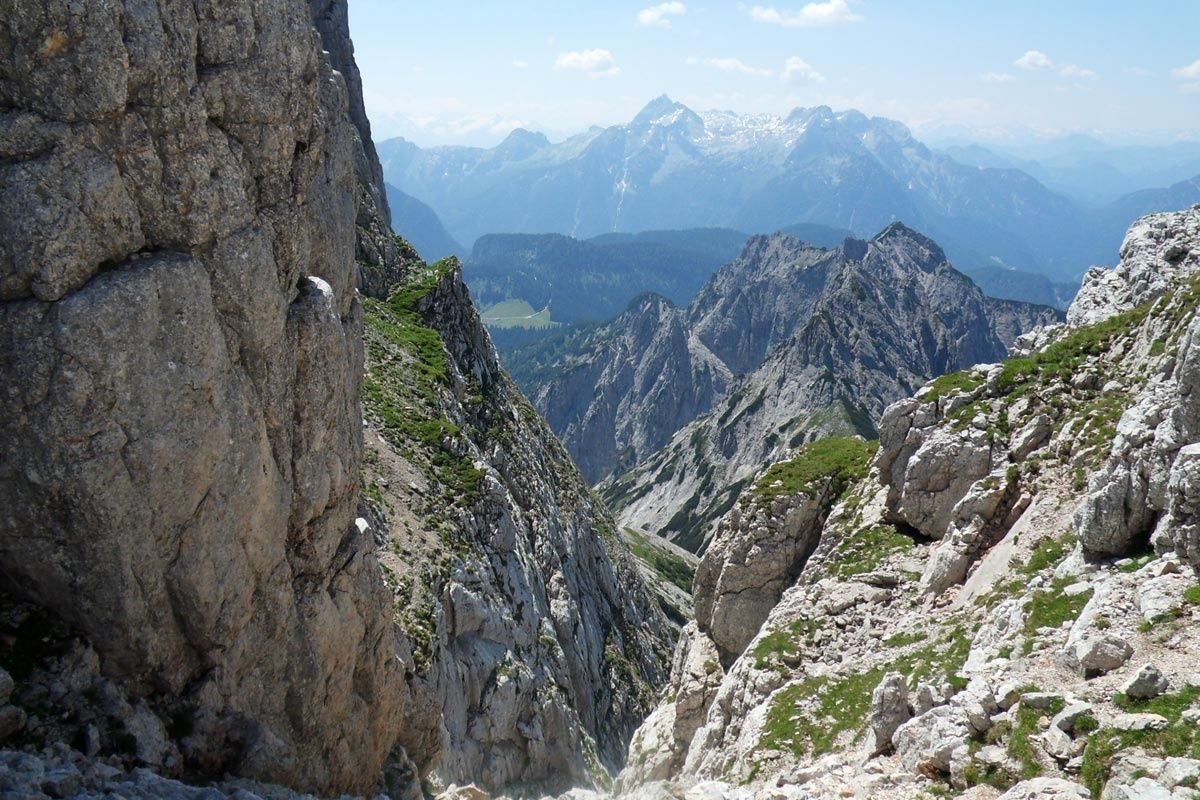 Die Mayrbergscharte auf der Reiter Alm