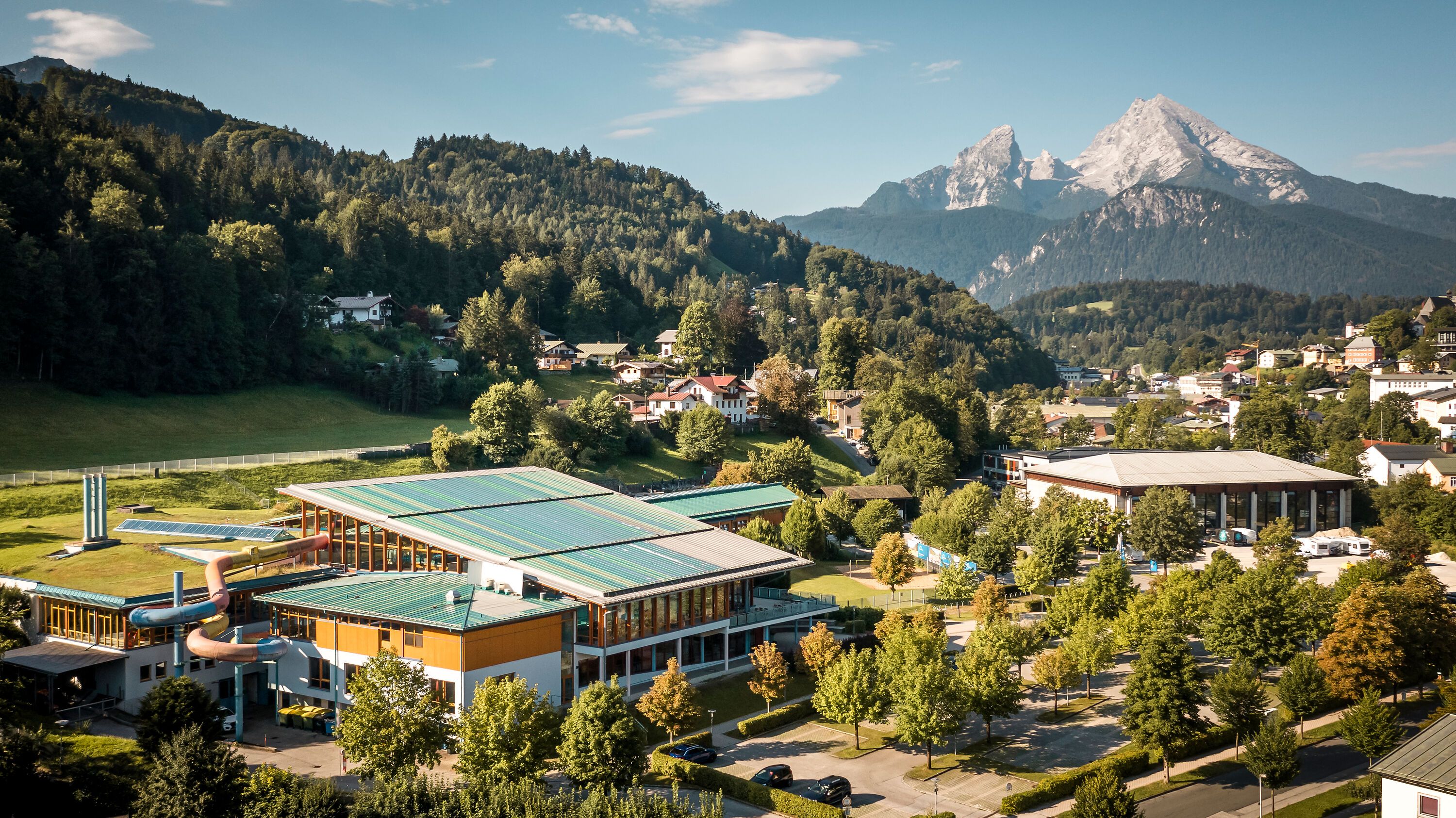 Watzmann Therme: Die Therme mit Watzmann Blick