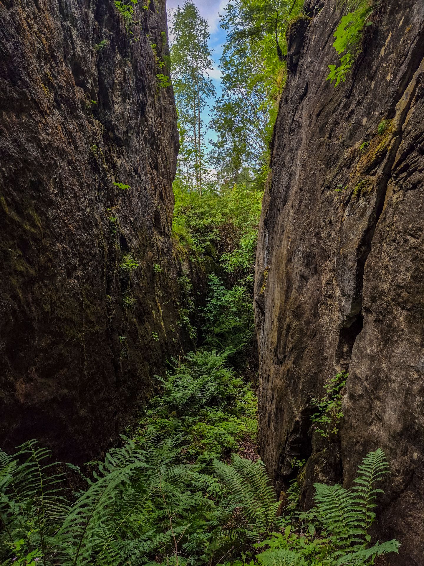Felsspalten am Obersalzberg
