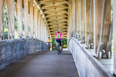 Steg über die Saalach bei Hammerau