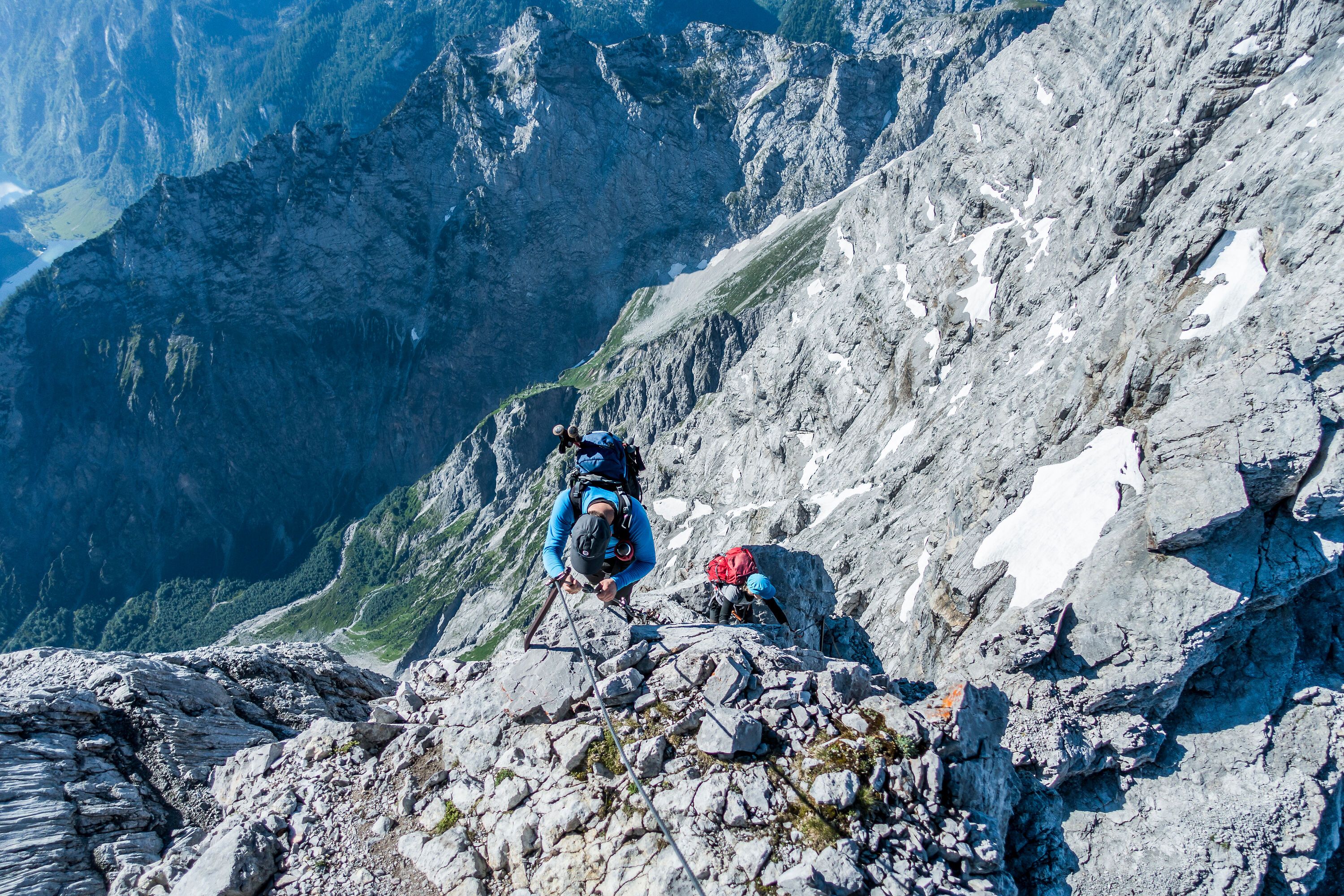 Kletterstelle am Watzmanngrat