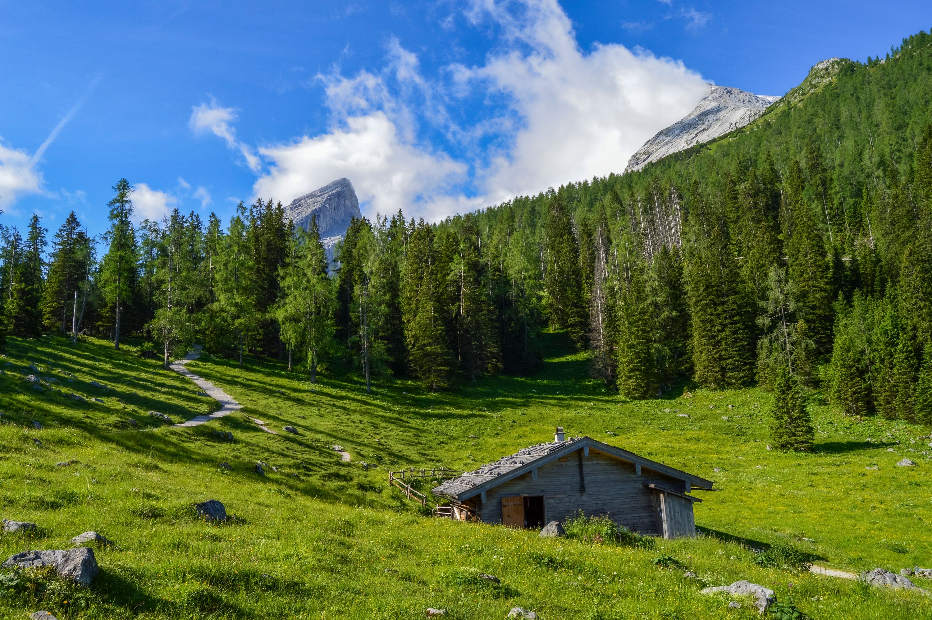 Der bewirtschaftete Kaser auf der Mitterkaseralm