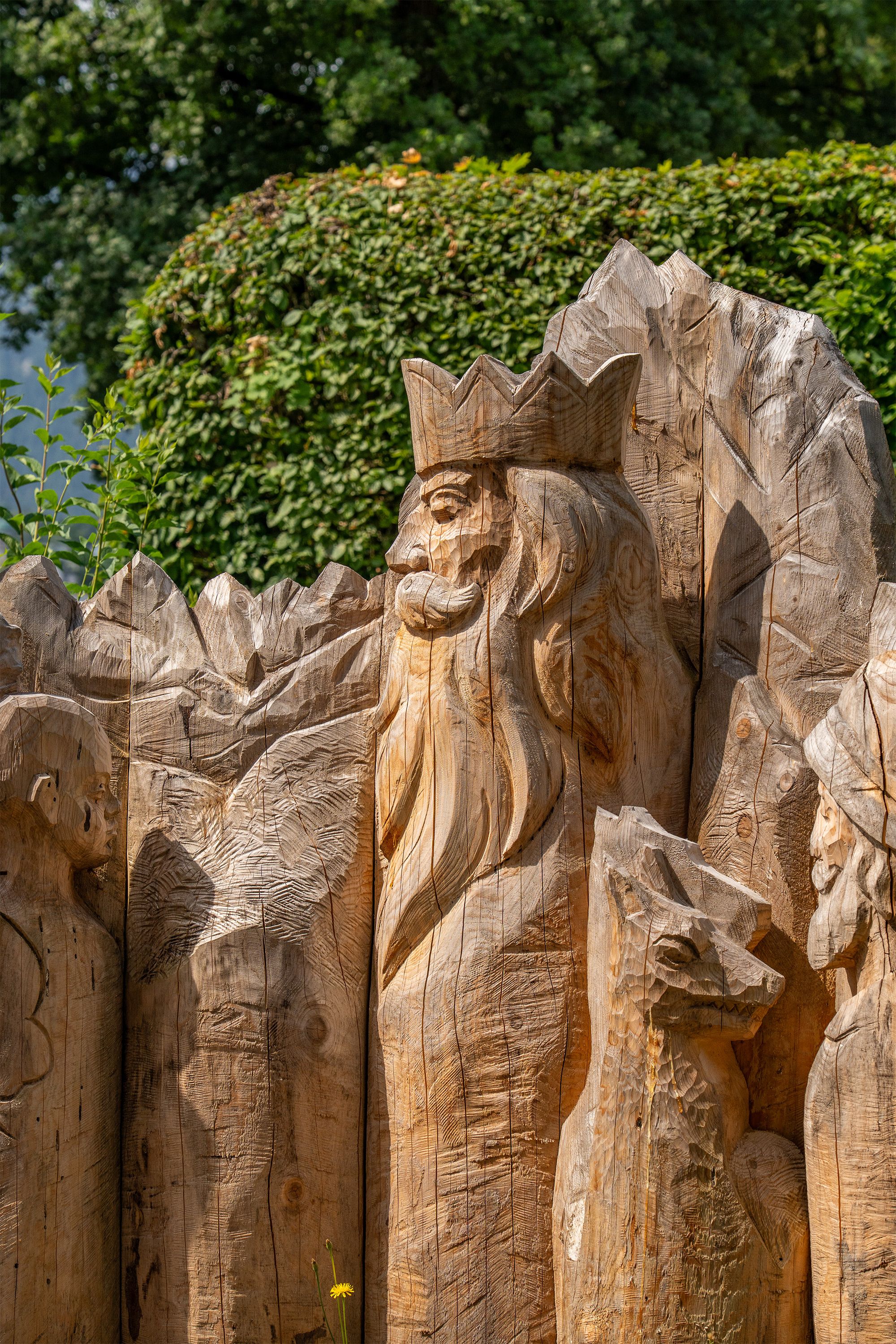 König Watzmann: Sagenfigur am Museum Schloss Adelsheim