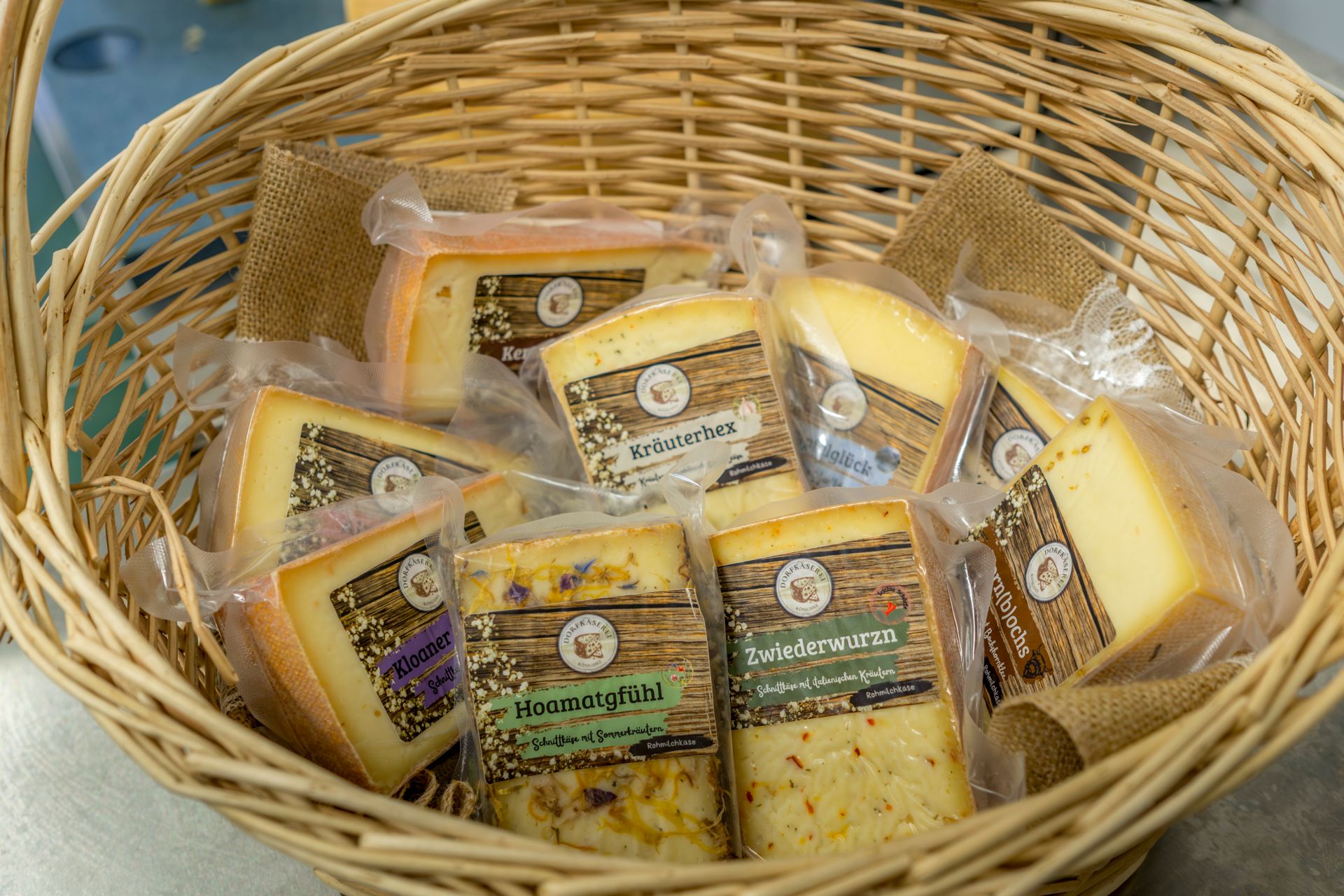 Käsesortiment der Dorfkäserei Königssee