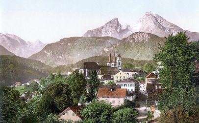 Der Watzmann in einer Zeichnung um 1900