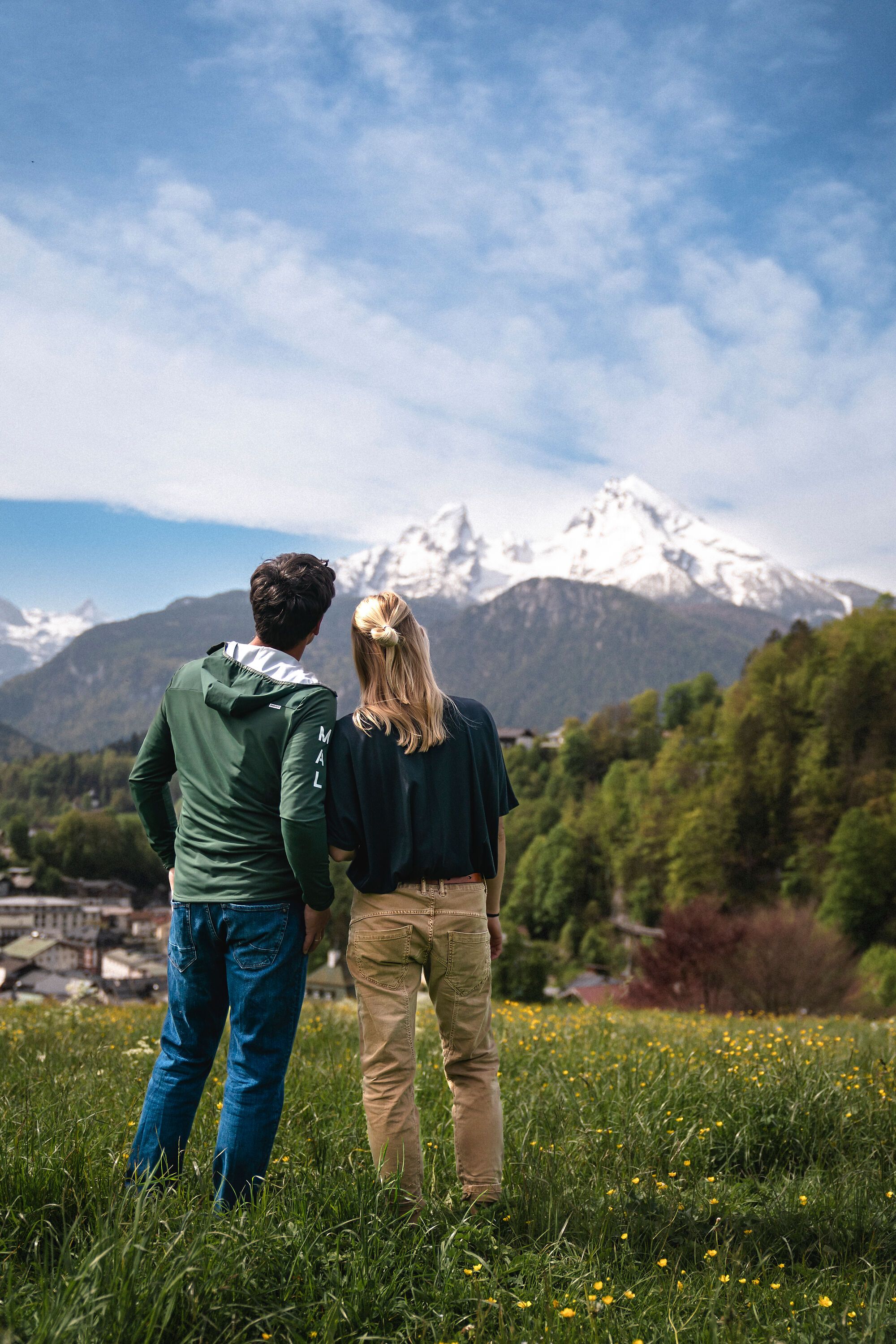 Blick zum Watzmann von der Kirchleit'n Kapelle