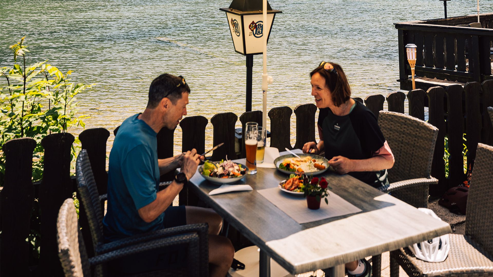 Das Echostüberl mit der See-Terrasse