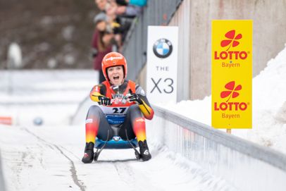 Rodel Weltcup an der Eisarena Königssee