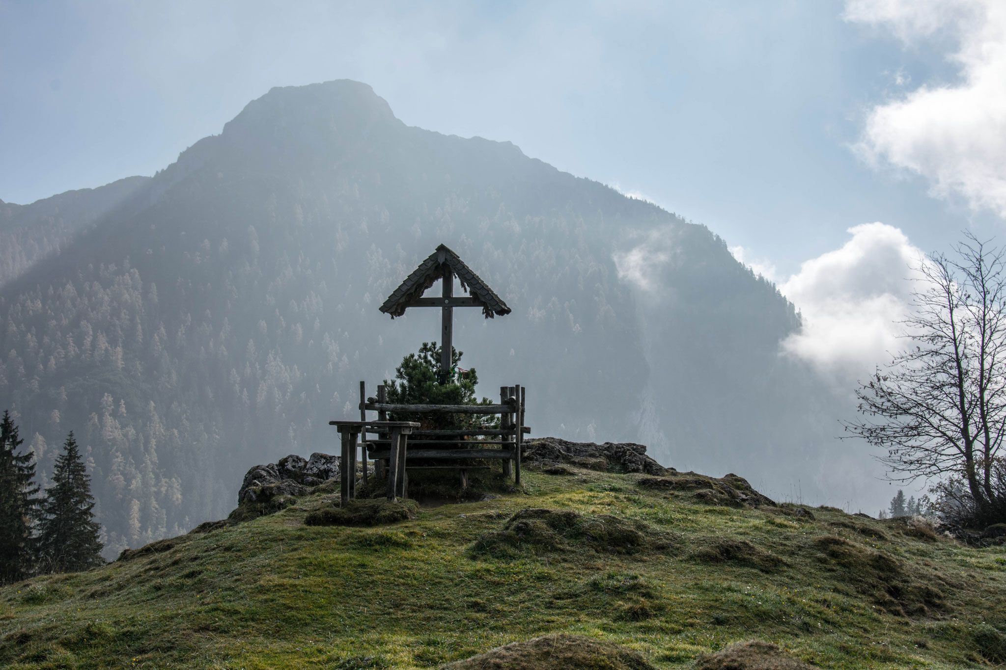 Das Almkreuz auf der Kallbrunnalm