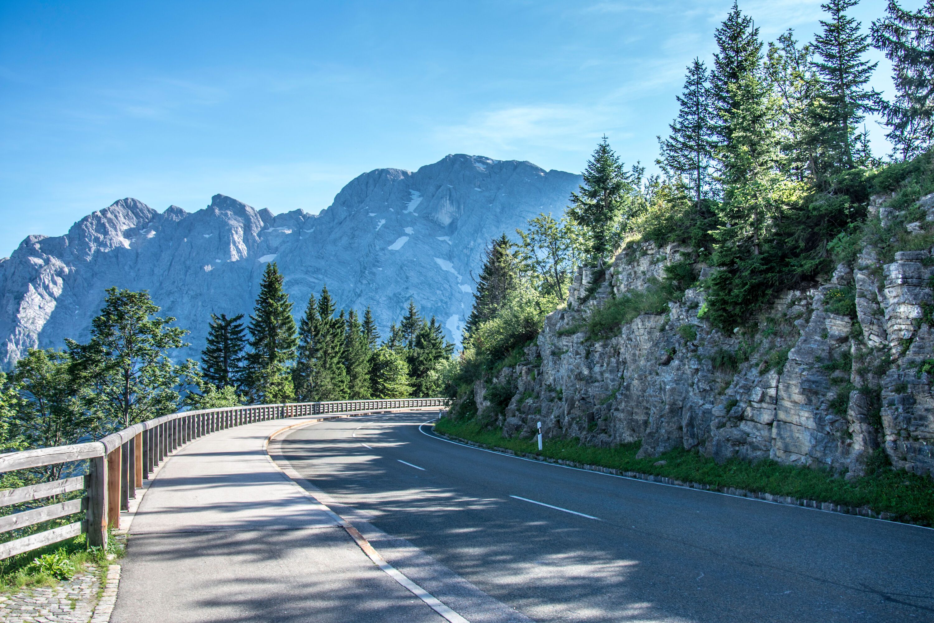 Auf dem Scheitelpunkt der Rossfeld Panoramastraße