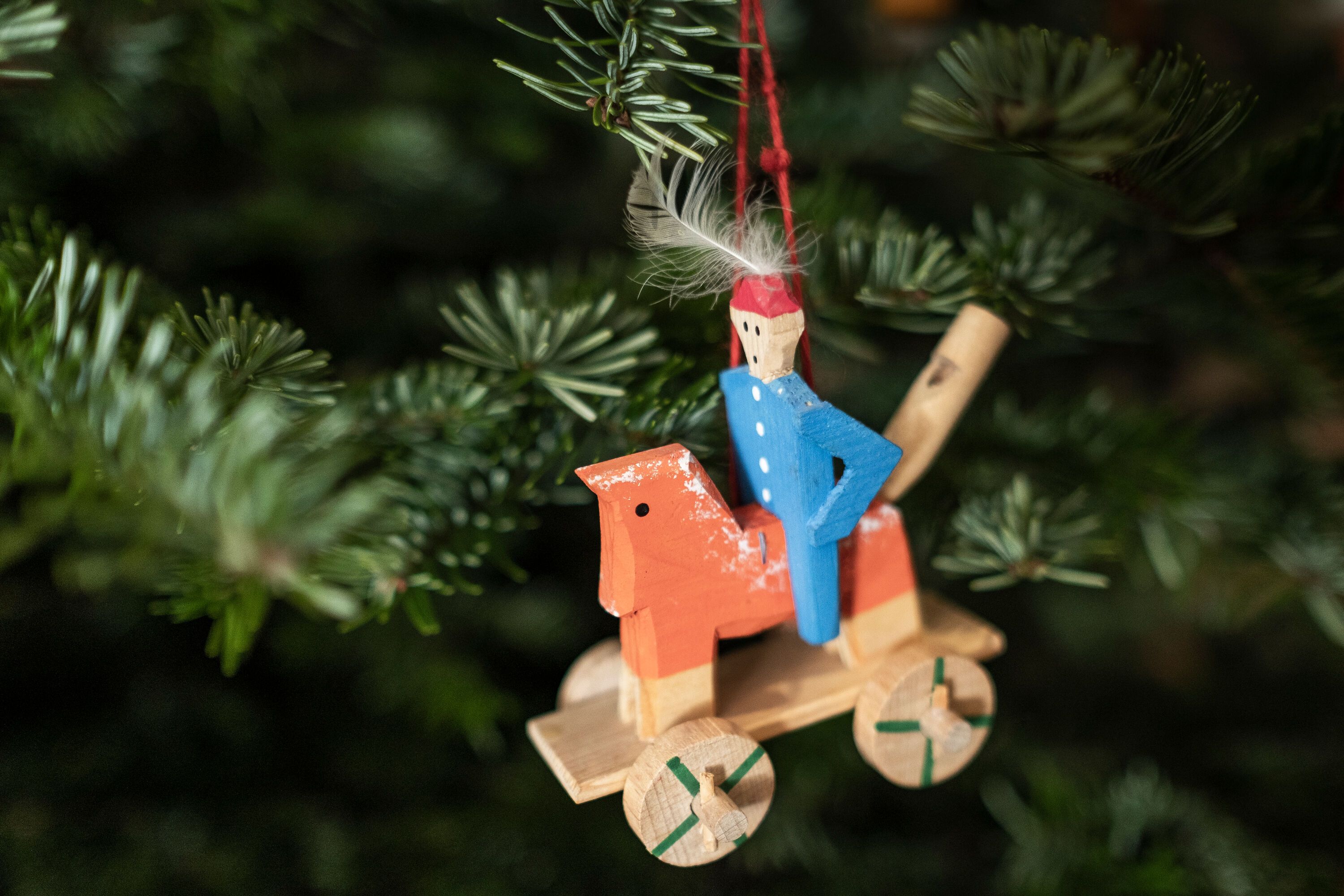 Oaschpfeifirössl als Christbaumschmuck